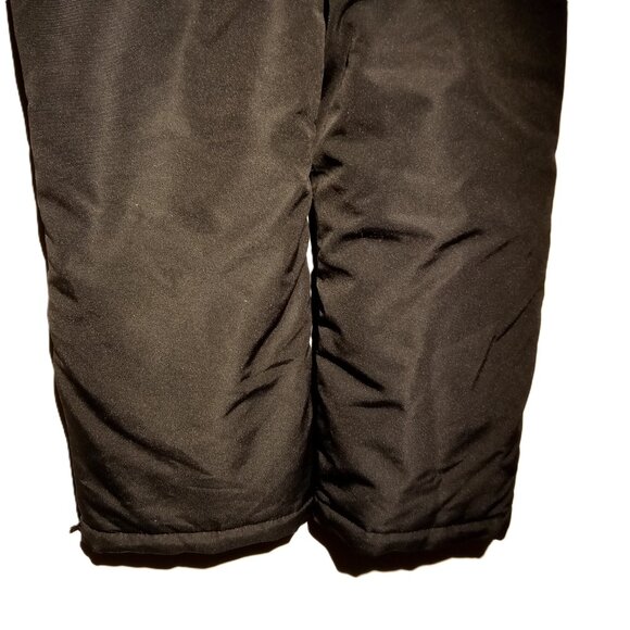 Athletech Snow Ski Bibs Youth Medium (8) Black Poly Boy/Girl Zip Pockets NWOT - Picture 9 of 13